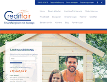 Tablet Screenshot of creditfair.de